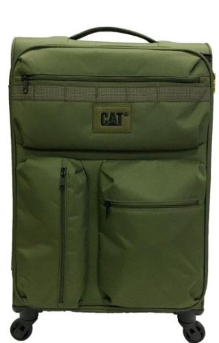 Средний 4-х колесный чемодан 60л CAT Combat Visiflash, темно-зеленый Средний 4-х колесный чемодан 60л CAT Combat Visiflash, темно-зеленый