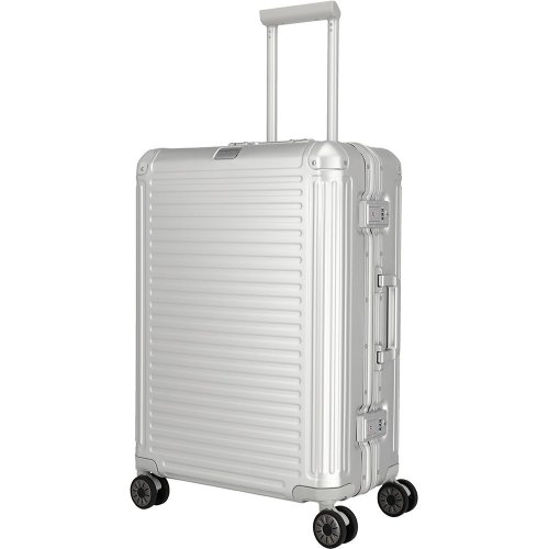 Средний алюминиевый чемодан Travelite NEXT 2.0 – 69 л, 5,2 кг Серебристый
