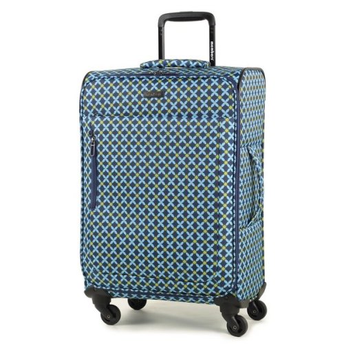 Середня валіза 53/58 л Members Vogue (M) Blue Geo Print