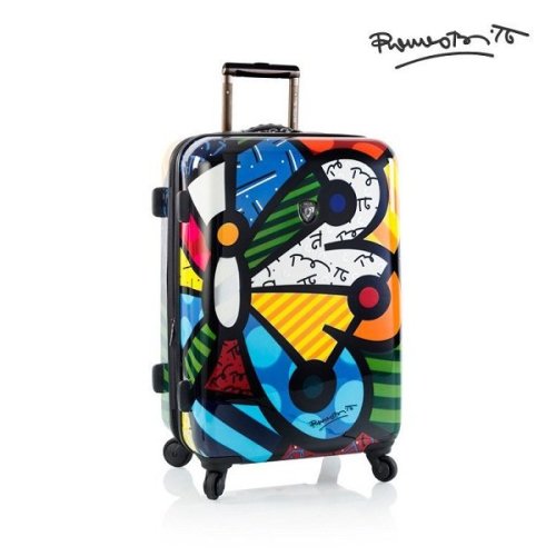 Средний чемодан из композитного поликарбоната 72 л Heys Britto Butterfly , разноцветный