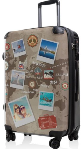 Середня валіза із полікарбонату 65 л Hauptstadtkoffer BLNBAG World Polaroid Brown Середня валіза із полікарбонату 65 л Hauptstadtkoffer BLNBAG World Polaroid Brown