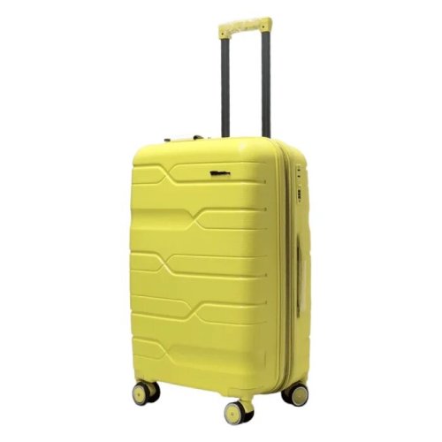 Середня валіза Milano Bag на 76/88 л вагою 3,5 кг із поліпропілену Жовтий