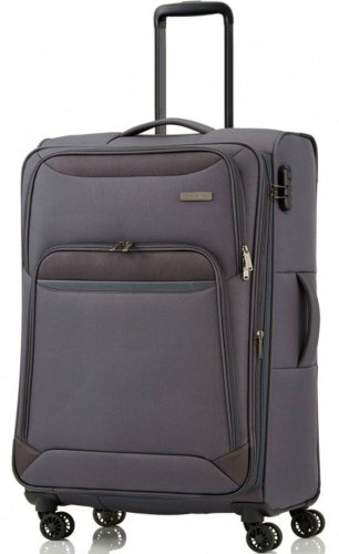 Средний чемодан на 4-х колесах 56/65 л Travelite Kendo Grey
