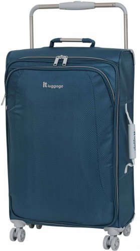 Средний чемодан на 4-х колесах 56 л IT Luggage NEW YORK Blue Ashes
