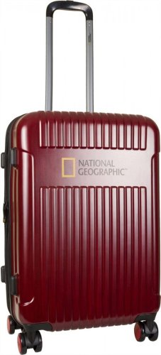 Середня валіза на 4-х колесах 60/70 л National Geographic Transit, червоний