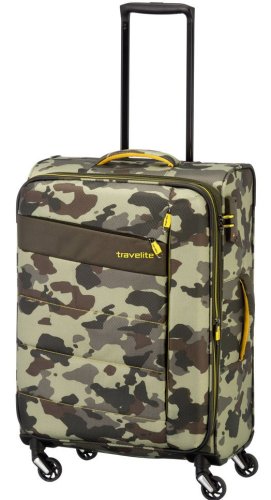 Середня валіза на 4-х колесах 67/77 л Travelite Kite Olive