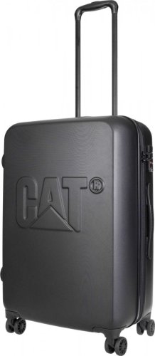 Середня валіза на 4-х колесах 65 л CAT CAT-D, чорний