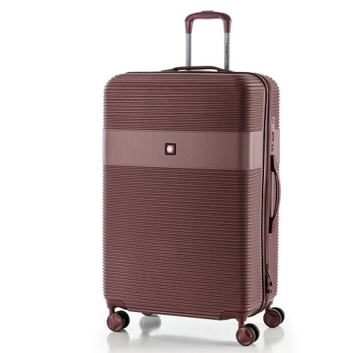 Средний чемодан Swissbrand Cairo на 65 л весом 3,4 кг из пластика Бордовый
