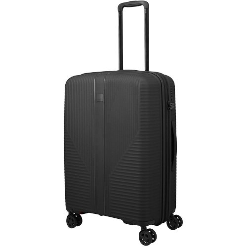 Средний чемодан Travelite Air Stripe – 75 / 86 л, 3,5 кг Черный