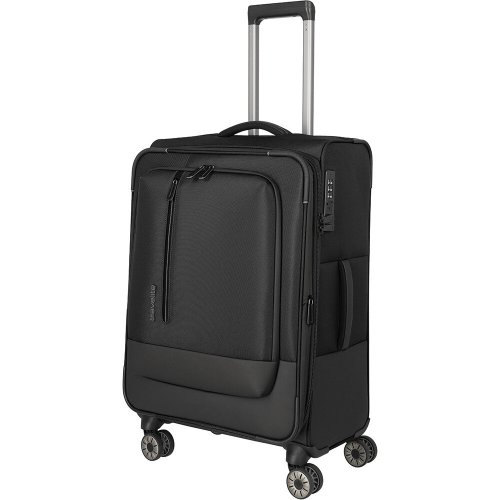 Средний чемодан Travelite Crosslite 5.0 на 61/66 л весом 3,3 кг Черный Средний чемодан Travelite Crosslite 5.0 на 61/66 л весом 3,3 кг Черный