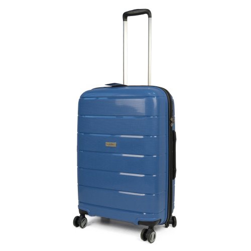 Средний чемодан Travelite Paklite Mailand Deluxe на 73 л весом 3,7 кг из полипропилена Синий Средний чемодан Travelite Paklite Mailand Deluxe на 73 л весом 3,7 кг из полипропилена Синий