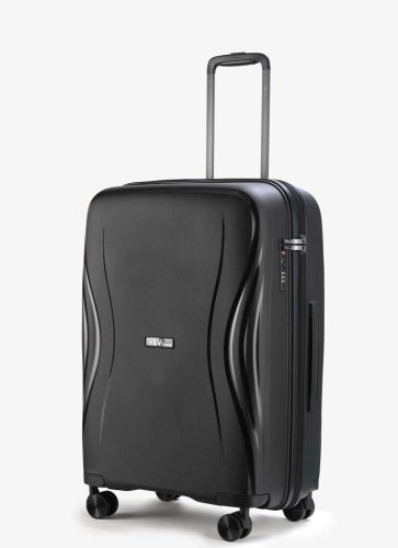 Средний чемодан V&V Travel Flash light 2.0 с расширением на 83/95 л весом 3,2 кг Черный Средний чемодан V&V Travel Flash light 2.0 с расширением на 83/95 л весом 3,2 кг Черный