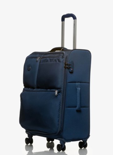 Средний чемодан V&amp;V TRAVEL ONE LIFE на 80/90 л весом 3,1 кг Синий