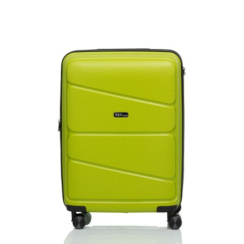 Средний чемодан V&V Travel Peace на 85/97 л из полипропилена Зеленый Средний чемодан V&V Travel Peace на 85/97 л из полипропилена Зеленый