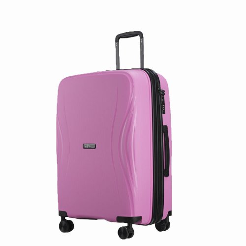 Средний чемодан V&V Travel TIFFANY на 85/97 л весом 3,2 кг из полипропилена Розовый Средний чемодан V&V Travel TIFFANY на 85/97 л весом 3,2 кг из полипропилена Розовый