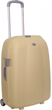 Средний дорожный чемодан из пластика 2-х колесный 78 л. Verus Casablanca 25 Beige бежевый Средний дорожный чемодан из пластика 2-х колесный 78 л. Verus Casablanca 25 Beige бежевый