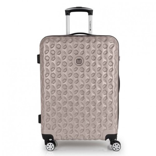 Средний пластиковый чемодан 57 л Gabol Render (M) Champagne