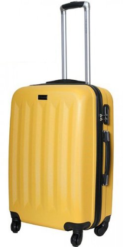 Средний пластиковый чемодан 64 л Vip Collection Benelux 24 Yellow Средний пластиковый чемодан 64 л Vip Collection Benelux 24 Yellow