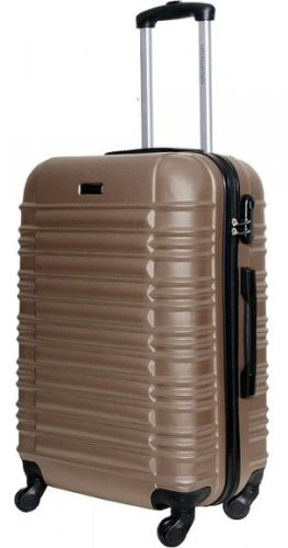Средний пластиковый чемодан 64 л Vip Collection Nevada 24 Champagne