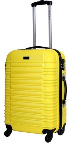 Середня пластикова валіза 64 л Vip Collection Nevada 24 Yellow Середня пластикова валіза 64 л Vip Collection Nevada 24 Yellow