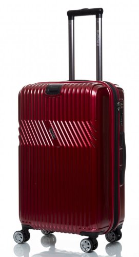 Sumdex Line-S середня валіза на 60/70 л вагою 3,9 кг з полікарбонату Червоний Sumdex Line-S середня валіза на 60/70 л вагою 3,9 кг з полікарбонату Червоний