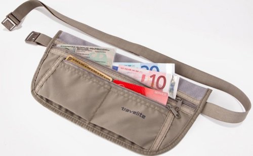 Сумка на пояс для документів Travelite Accessories, бежева Сумка на пояс для документів Travelite Accessories, бежева