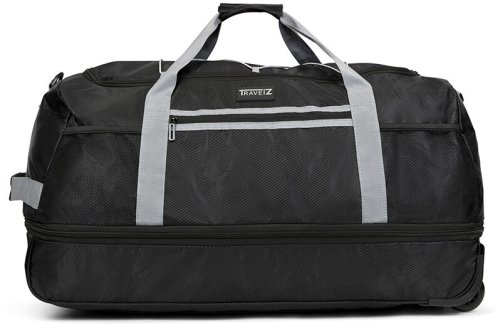 Сумка на трех колесах TravelZ Wheelbag Doubleloader с расширением на 80/95 л Черная Сумка на трех колесах TravelZ Wheelbag Doubleloader с расширением на 80/95 л Черная