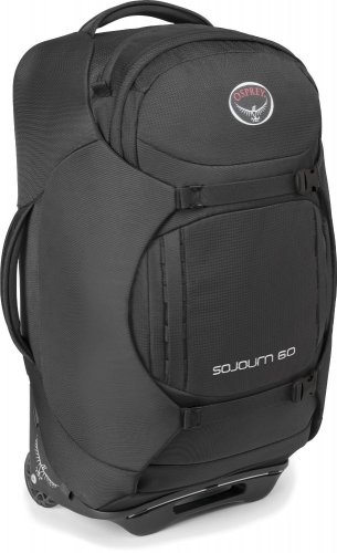 Сумка-рюкзак на колесах Osprey Sojourn на 60 л из нейлона Черная