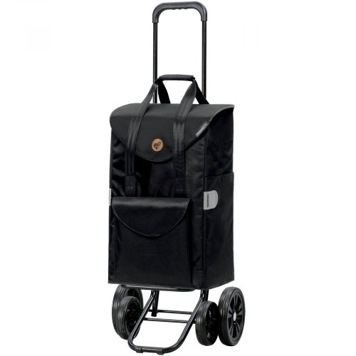 Сумка-тележка Andersen Quattro Shopper Senta на 49 л Черная Сумка-тележка Andersen Quattro Shopper Senta на 49 л Черная