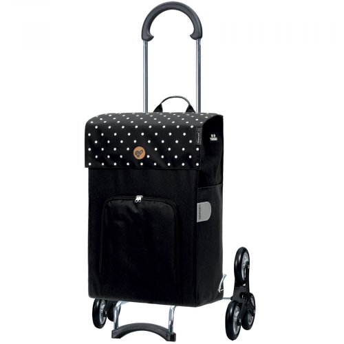 Сумка-тележка Andersen Treppensteiger Scala Shopper Malit на 6 колесах Черный