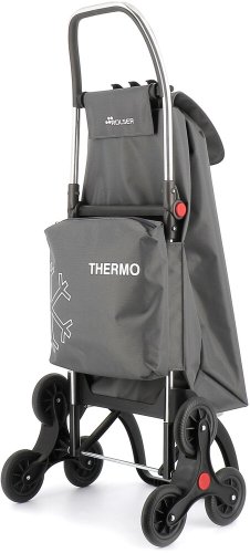 Сумка-тележка Rolser I-Max Termo Zen на шести колесах объемом 43 л Серая Сумка-тележка Rolser I-Max Termo Zen на шести колесах объемом 43 л Серая