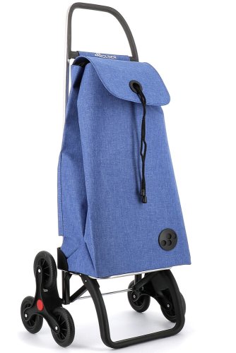 Сумка-тележка Rolser I-Max Tweed на 6-ти колесах Голубая 
