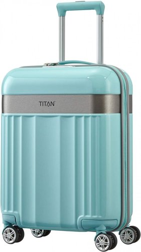 Titan Spotlight 37 л валіза з ABS пластику на 4-х колесах бірюзова