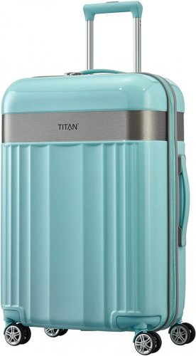 Titan Spotlight 69 л валіза з ABS пластику на 4-х колесах бірюзова Titan Spotlight 69 л валіза з ABS пластику на 4-х колесах бірюзова