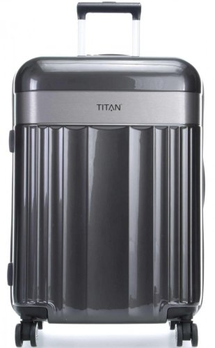 Titan Spotlight Flash велика валіза 102 л із пластику вагою 4,3 кг Антрацит