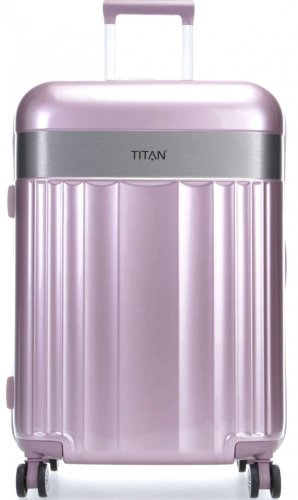 Titan Spotlight Flash велика валіза 102 л із пластику вагою 4,3 кг Рожевий