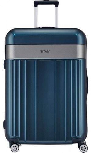 Titan Spotlight Flash велика валіза 102 л із пластику вагою 4,3 кг Синій
