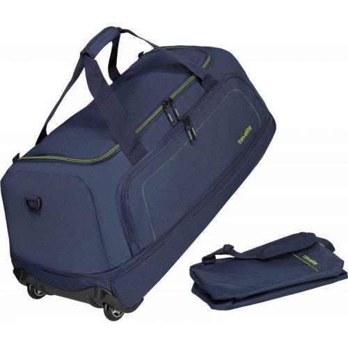 Travelite Basics Navy 105/128 л дорожная сумка из полиэстера на 2 колесах синяя Travelite Basics Navy 105/128 л дорожная сумка из полиэстера на 2 колесах синяя