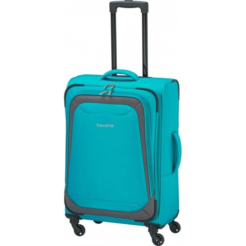Travelite Naxos 61 л чемодан из полиэстера на 4-х колесах бирюзовый Travelite Naxos 61 л чемодан из полиэстера на 4-х колесах бирюзовый