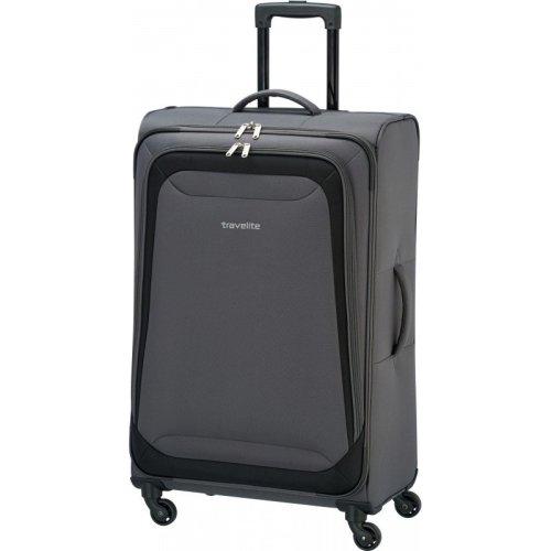 Travelite Naxos 91 л чемодан из полиэстера на 4-х колесах антрацит Travelite Naxos 91 л чемодан из полиэстера на 4-х колесах антрацит