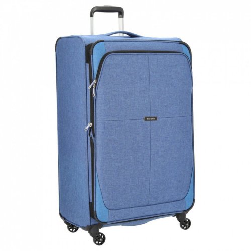 Travelite Nida Blue 98/112 л валіза з поліестеру на 4 колесах синя