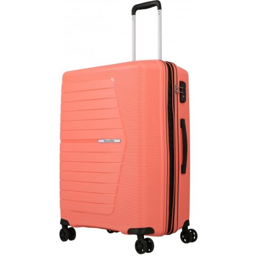 Travelite NUBIS 70/76 л валіза з поліпропілену на 4 колесах рожева Travelite NUBIS 70/76 л валіза з поліпропілену на 4 колесах рожева