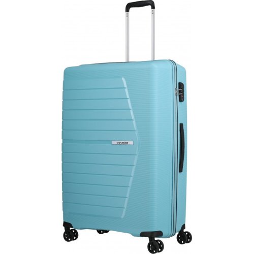 Travelite NUBIS 92 л большой чемодан из полипропилена на 4 колесах голубой