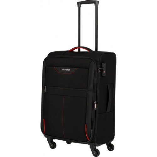 Travelite SUNNY BAY 60/70 л валіза з поліестеру на 4 колесах чорна
