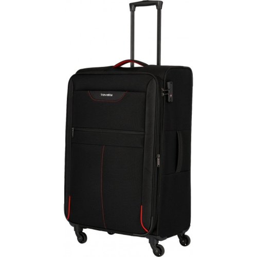 Travelite SUNNY BAY 86/98 л чемодан из полиэстера на 4 колесах черный Travelite SUNNY BAY 86/98 л чемодан из полиэстера на 4 колесах черный