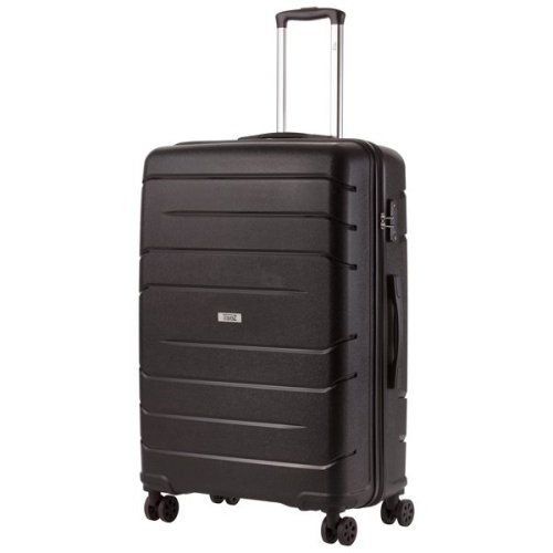 TravelZ Big Bars (L) Black 106 л чемодан из полипропилена на 4 колесах черный