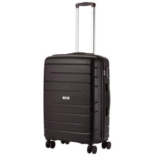 TravelZ Big Bars (M) Black 63 л чемодан из полипропилена на 4 колесах черный