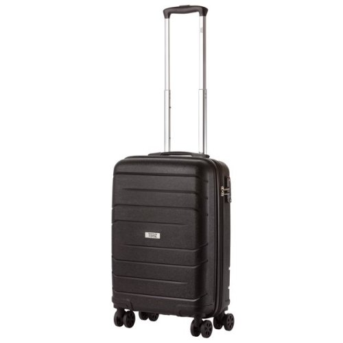 TravelZ Big Bars (S) Black 35 л валіза з поліпропілену на 4 колесах чорна TravelZ Big Bars (S) Black 35 л валіза з поліпропілену на 4 колесах чорна