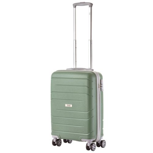 TravelZ Big Bars (S) Olive Green 35 л валіза з поліпропілену на 4 колесах зелена