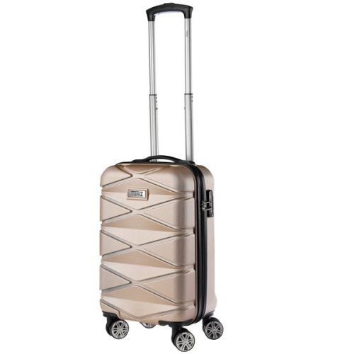 TravelZ Diamond (S) Champagne 32 л валіза із пластику на 4 колесах шампань